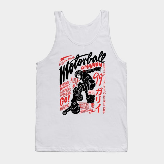 Motorball Alita - red Tank Top by Krobilad